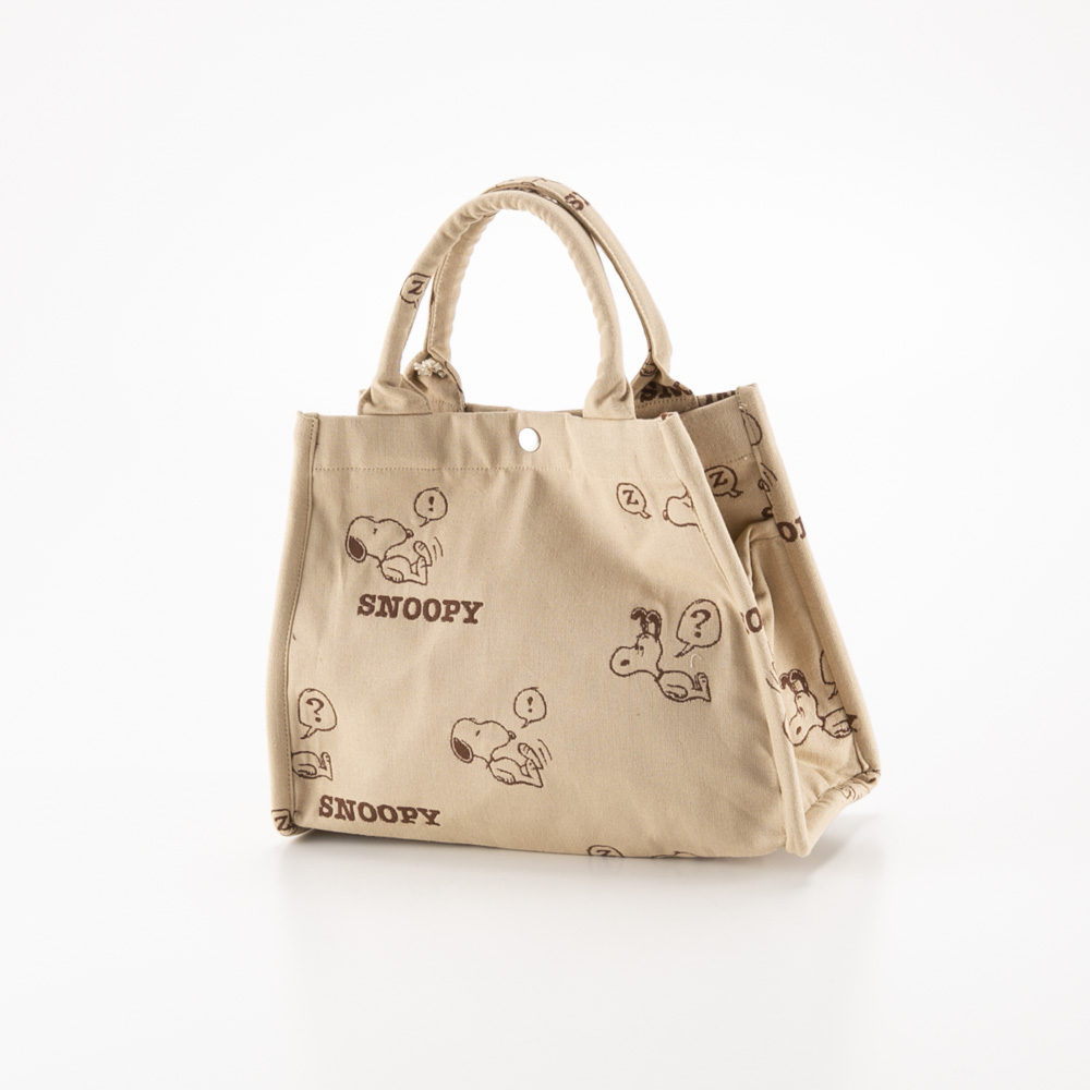 ルートート ROOTOTE ハンド・トートバッグ IP.デリ ジャカード Peanuts 8P 858802 BEIGE【FITHOUSE ONLINE SHOP】