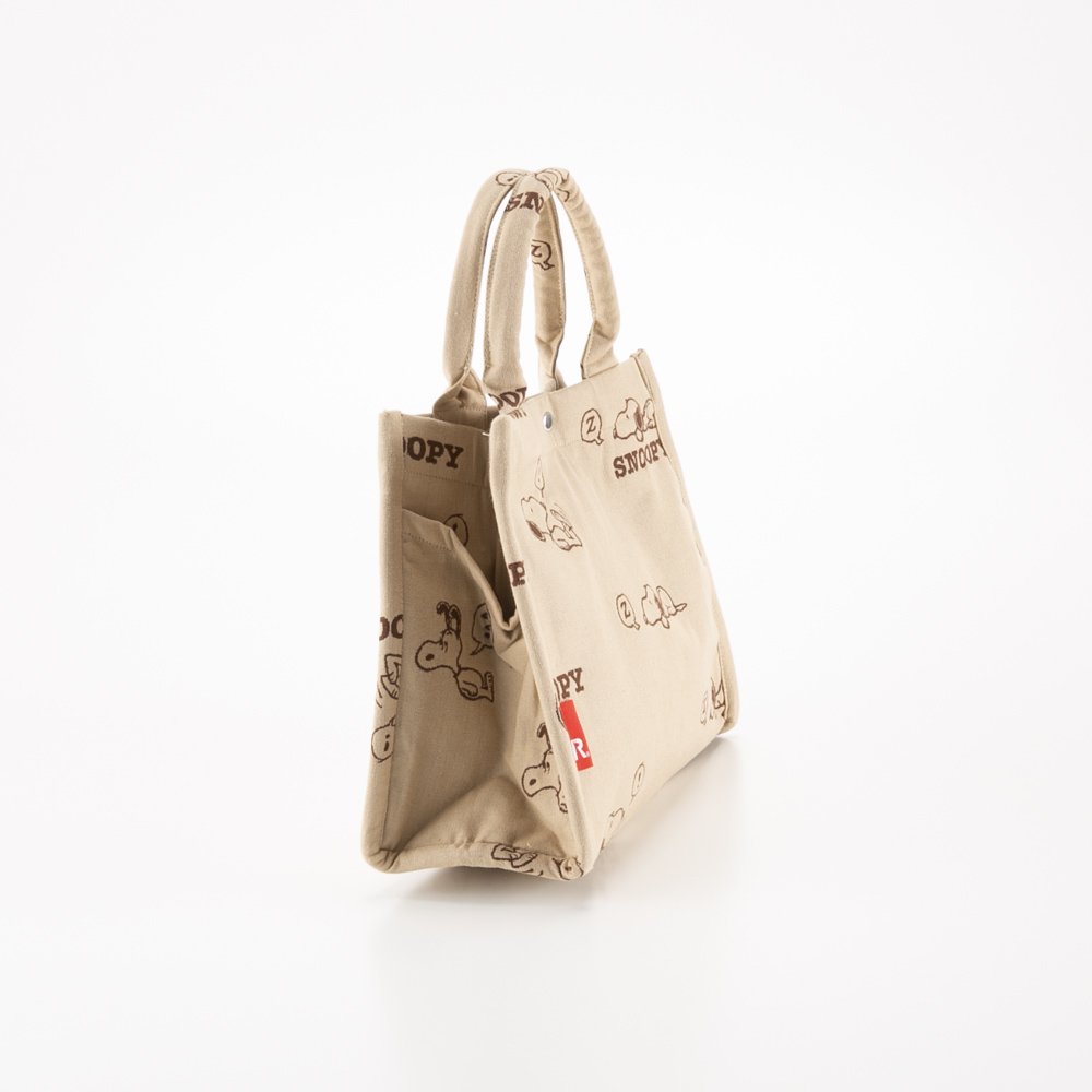 ルートート ROOTOTE ハンド・トートバッグ IP.デリ ジャカード Peanuts 8P 858802 BEIGE【FITHOUSE ONLINE SHOP】