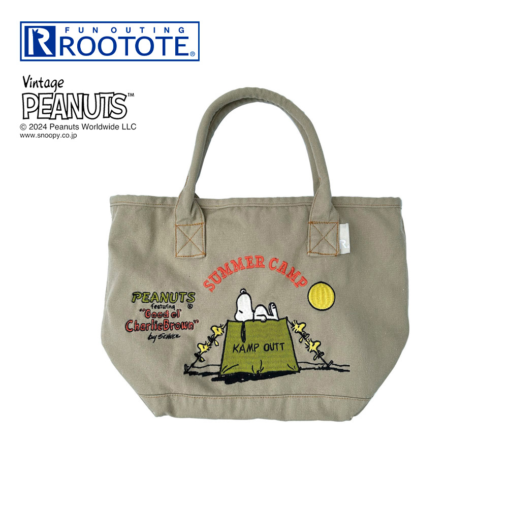 ルートート ROOTOTE ハンド・トートバッグ IP.デリ.シシュウ.Peanuts-9C 859001 Camp【FITHOUSE ONLINE SHOP】