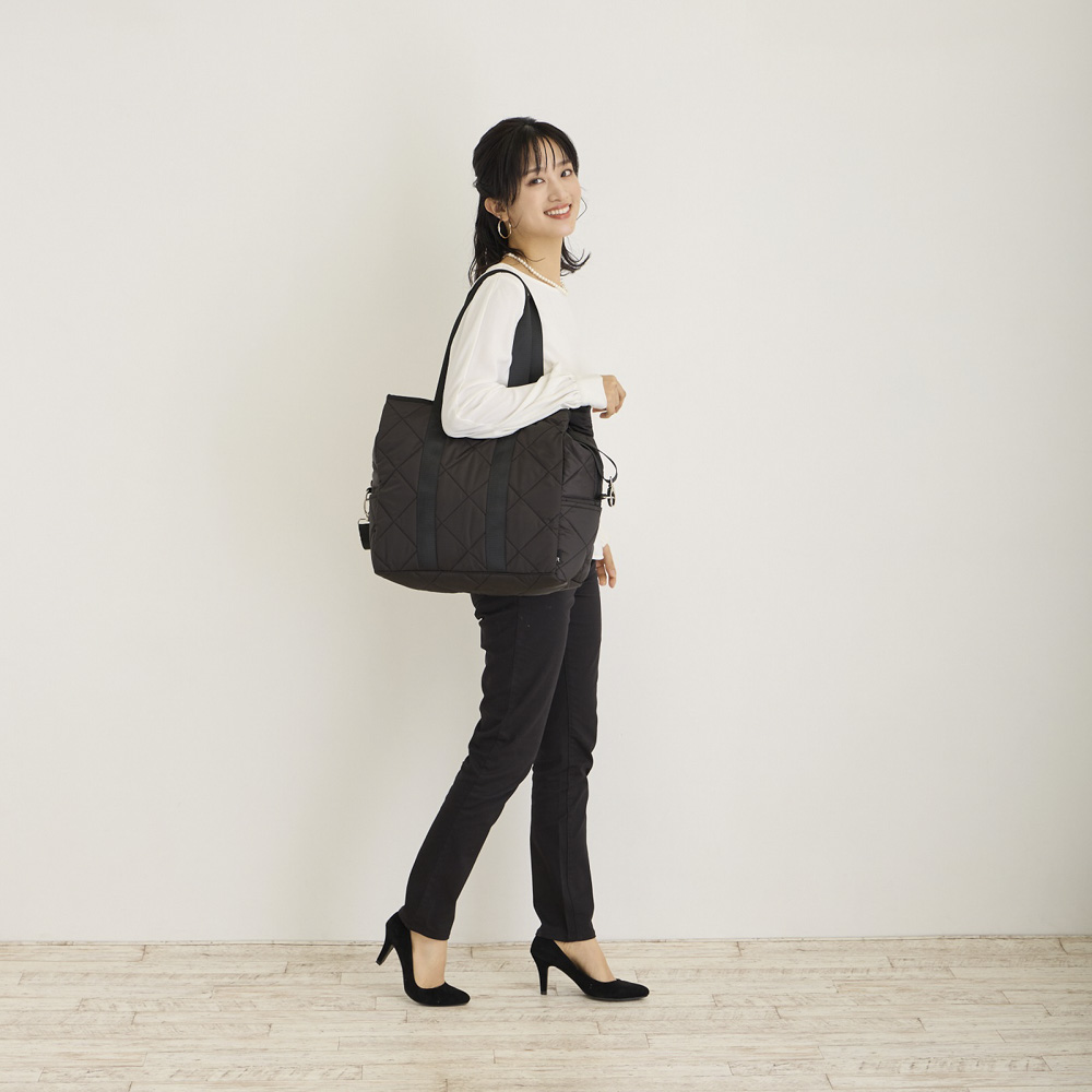 ルートート ROOTOTE ハンド・トートバッグ SC.グランデボックス.グリスンｰA 116203 BLACK【FITHOUSE ONLINE SHOP】