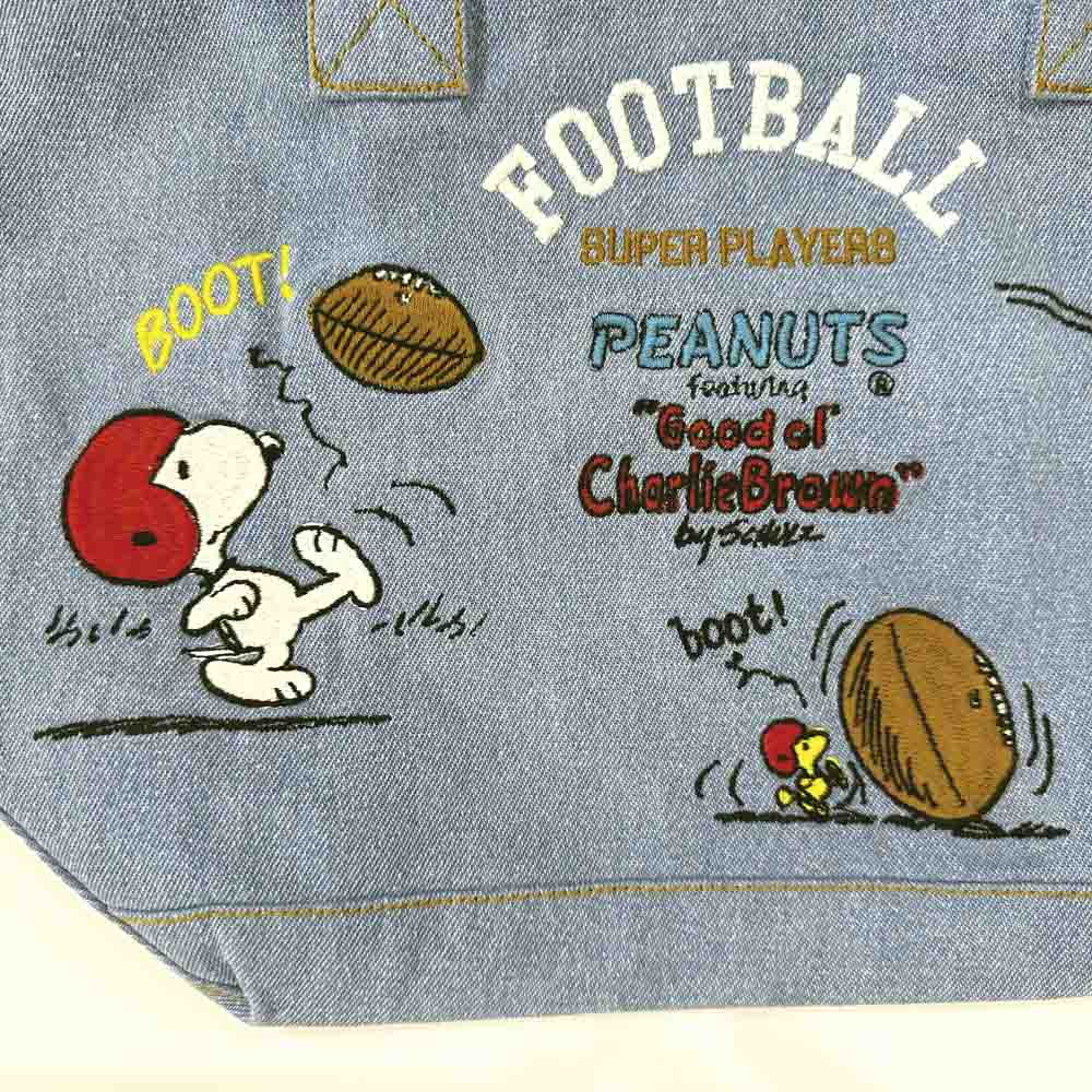 ルートート ROOTOTE ハンド・トートバッグ IP.デリ.デニム.PEANUTS-9N Football 838503【FITHOUSE ONLINE SHOP】