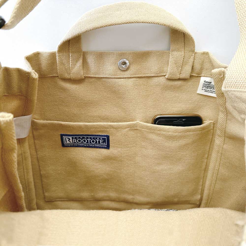 ルートート ROOTOTE ハンド・トートバッグ IP.MED.2way.PEANUTS-9L 838602【FITHOUSE ONLINE SHOP】