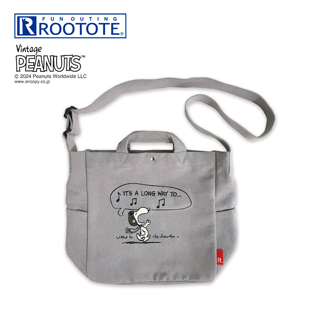 ルートート ROOTOTE ハンド・トートバッグ IP.MED.2way.PEANUTS-9L Gray 838603【FITHOUSE ONLINE SHOP】