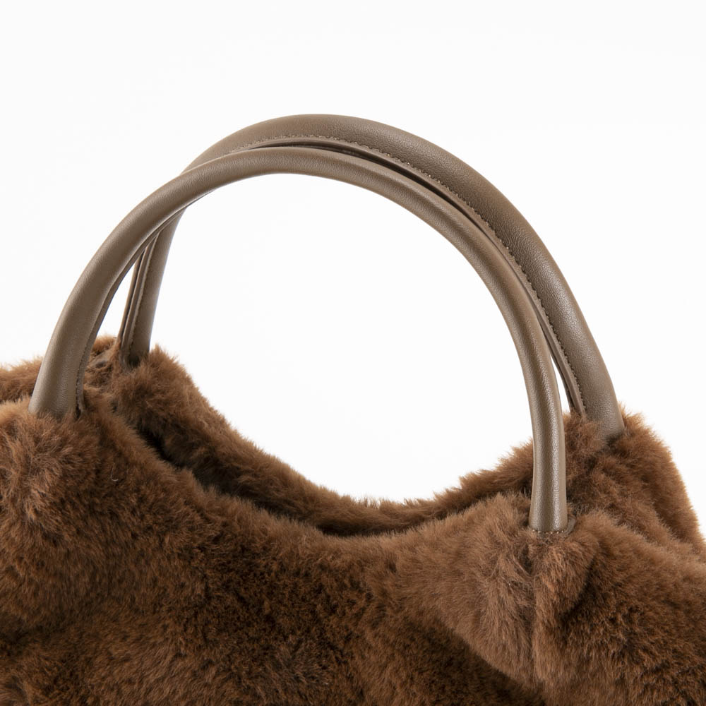 クーコ COOCO ハンド・トートバッグ エコファーxフェイクレザーキリカエ2WAY 24531-11060【FITHOUSE ONLINE SHOP】
