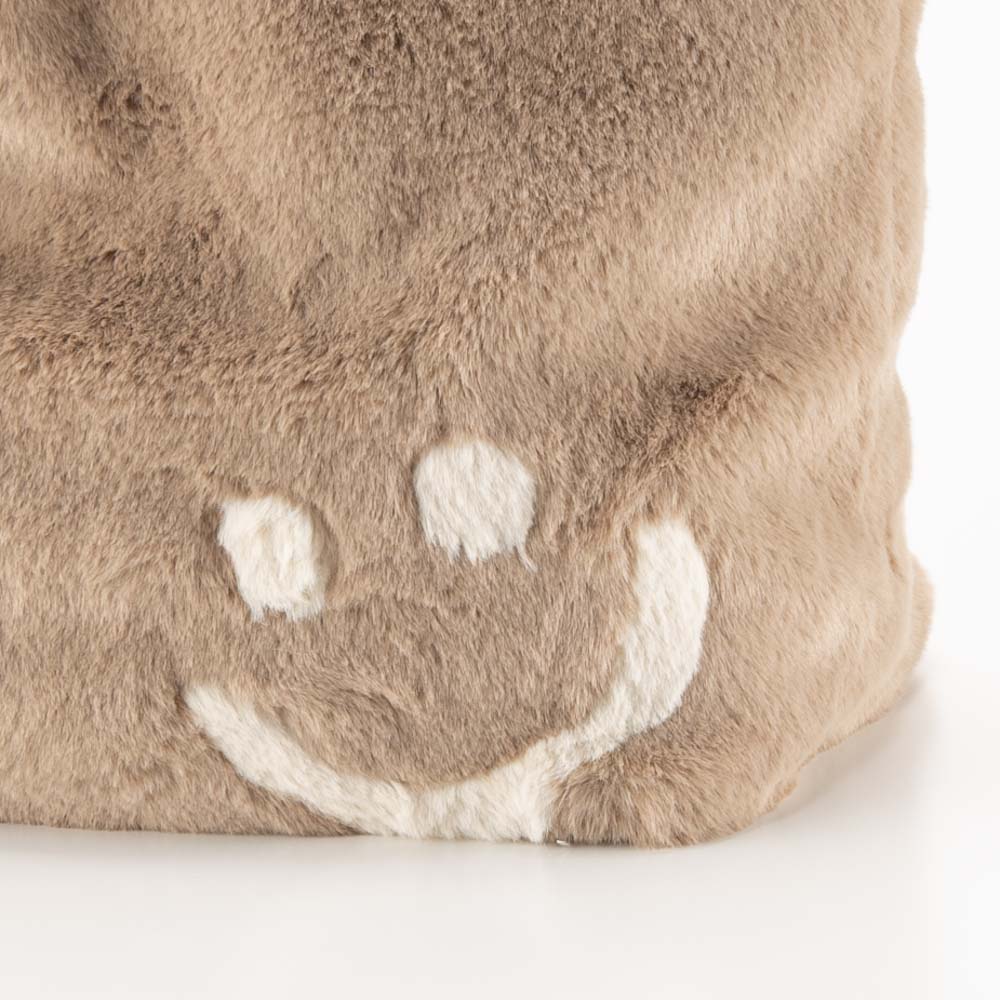 クーコ COOCO ハンド・トートバッグ SMILEY チャーム付きエコファーフェイス 24531-11713【FITHOUSE ONLINE SHOP】