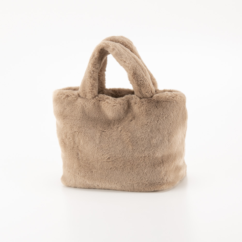 クーコ COOCO ハンド・トートバッグ SMILEY チャーム付きエコファーフェイス 24531-11713【FITHOUSE ONLINE SHOP】