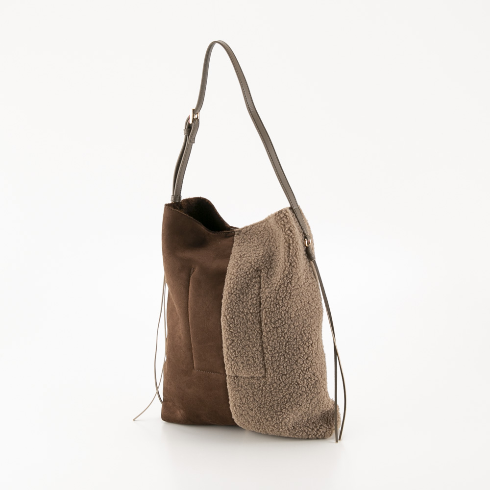 クーコ COOCO ショルダーバッグ バイカラームートン風 24531-11057【FITHOUSE ONLINE SHOP】