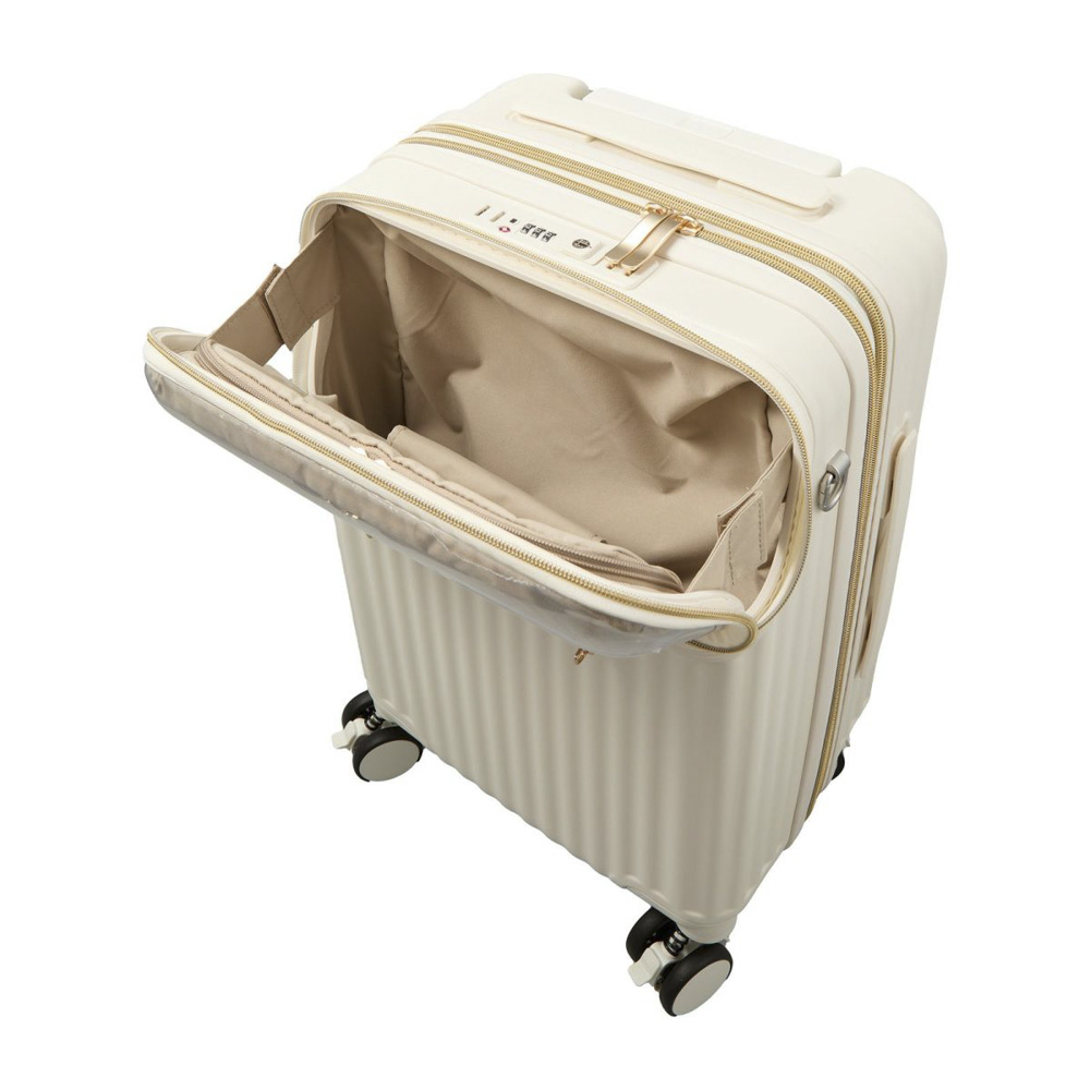 シフレ siffler キャリーケース・スーツケース Sサイズ ハピタス プラス ぬい活 推し活 ジッパータイプ HPL2327-48【FITHOUSE ONLINE SHOP】