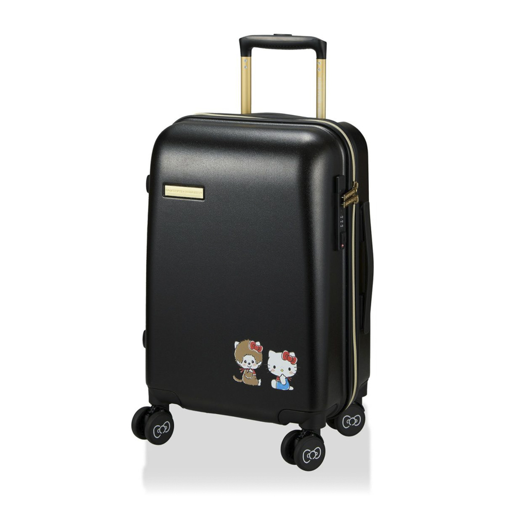 シフレ siffler キャリーケース・スーツケース モンチッチ×ハローキティ ドリンクホルダー付き ジッパータイプ HPL2249-48【FITHOUSE ONLINE SHOP】