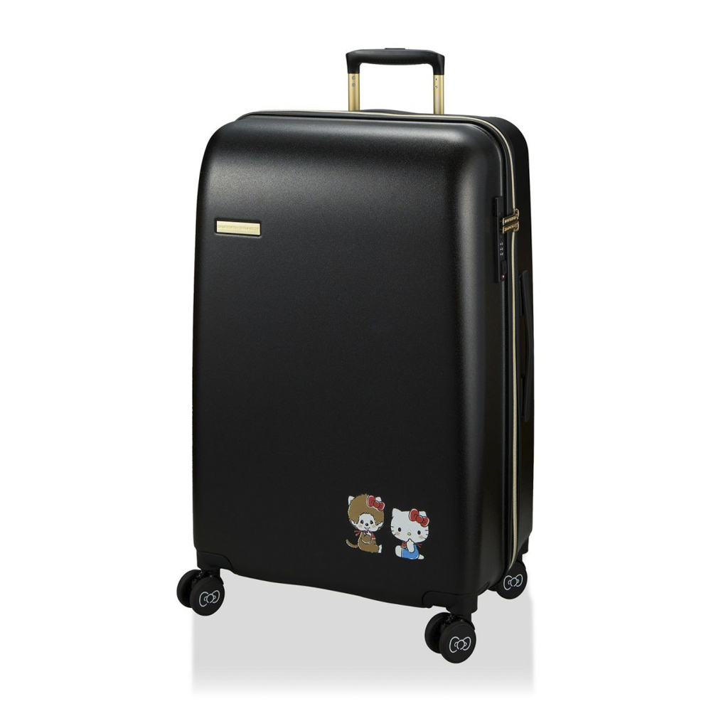 シフレ siffler キャリーケース・スーツケース モンチッチ×ハローキティ ドリンクホルダー付き ジッパータイプ HPL2249-66【FITHOUSE ONLINE SHOP】