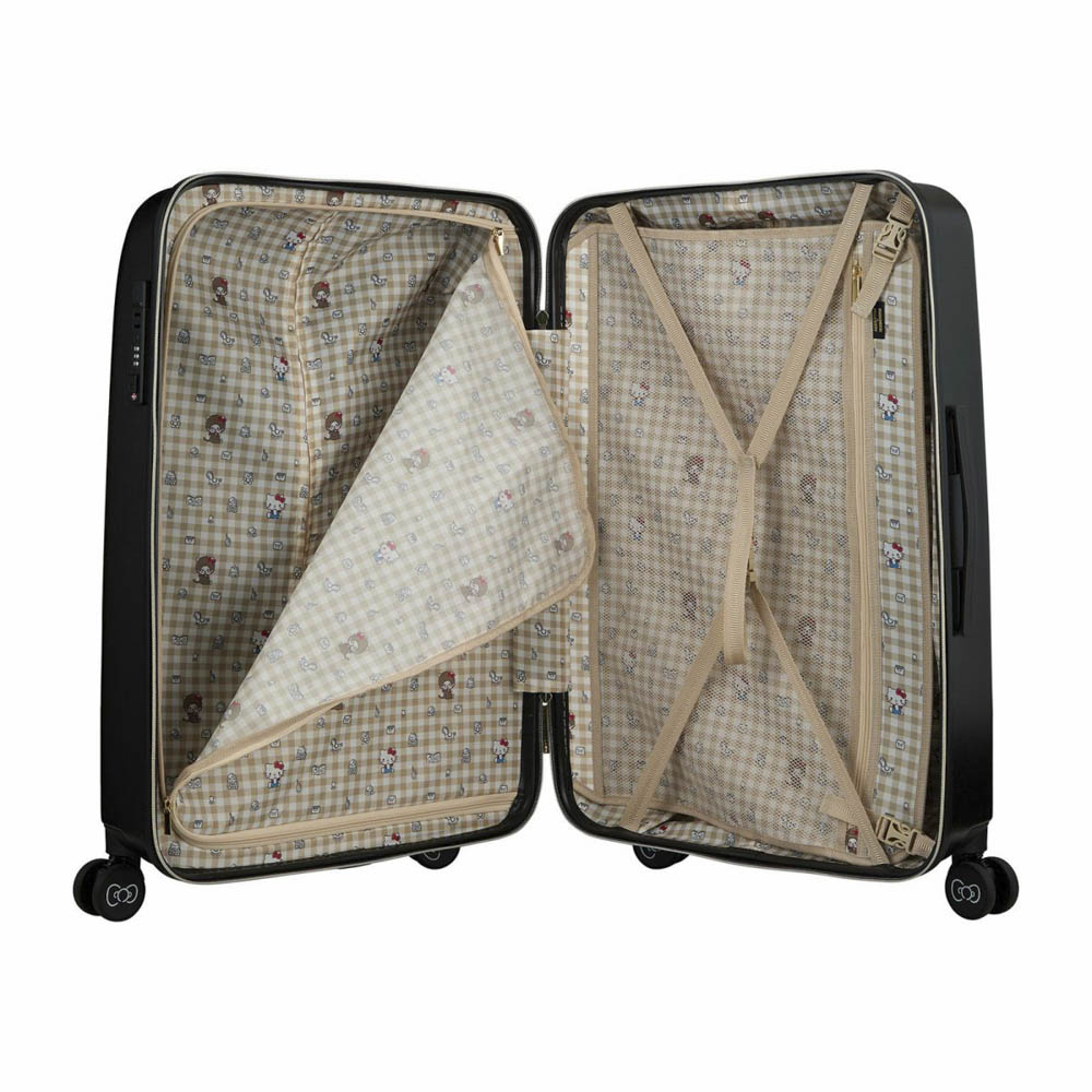 シフレ siffler キャリーケース・スーツケース モンチッチ×ハローキティ ドリンクホルダー付き ジッパータイプ HPL2249-66【FITHOUSE ONLINE SHOP】