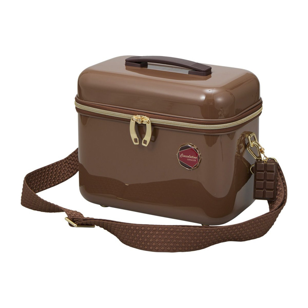 シフレ siffler キャリーケース・スーツケース Mサイズ チョコレートデザイン ジッパータイプ バニティケース付き LUN2319-57【FITHOUSE ONLINE SHOP】