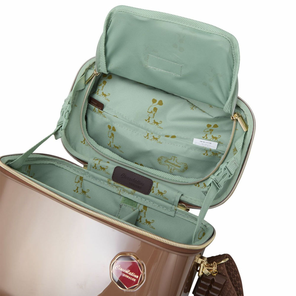 シフレ siffler キャリーケース・スーツケース Mサイズ チョコレートデザイン ジッパータイプ バニティケース付き LUN2319-57【FITHOUSE ONLINE SHOP】