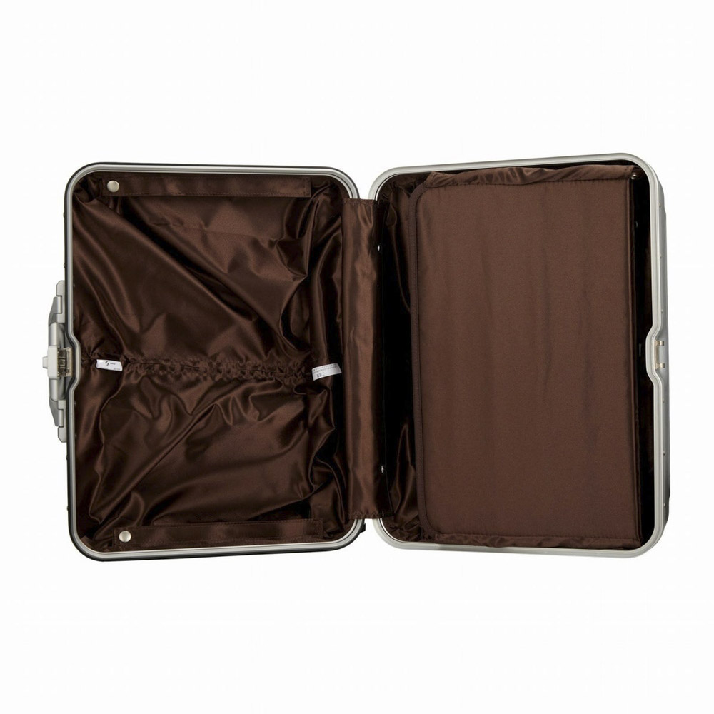 シフレ siffler スーツケース・キャリーバッグ 機内持ち込み Sサイズ 27L アルミ調 TRIDENT TRI1030-45【FITHOUSE ONLINE SHOP】