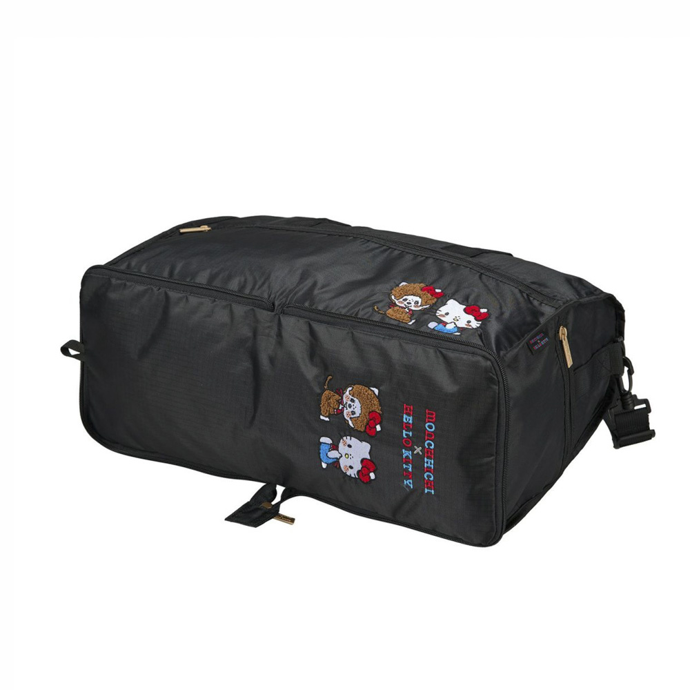 シフレ siffler モンチッチ×ハローキティ 折り畳み ボストンバッグ Mサイズ HPL0002【FITHOUSE ONLINE SHOP】
