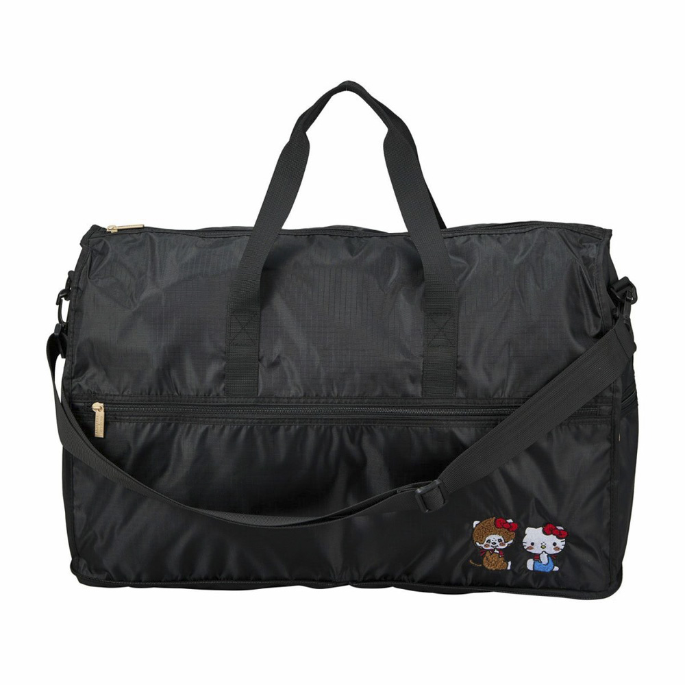 シフレ siffler モンチッチ×ハローキティ 折り畳み ボストンバッグ Lサイズ HPL0004【FITHOUSE ONLINE SHOP】