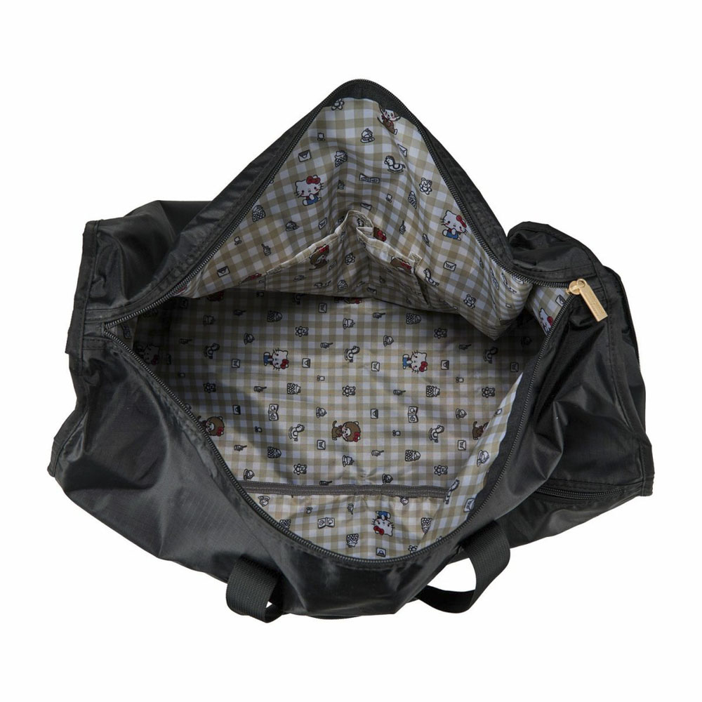 シフレ siffler モンチッチ×ハローキティ 折り畳み ボストンバッグ Lサイズ HPL0004【FITHOUSE ONLINE SHOP】