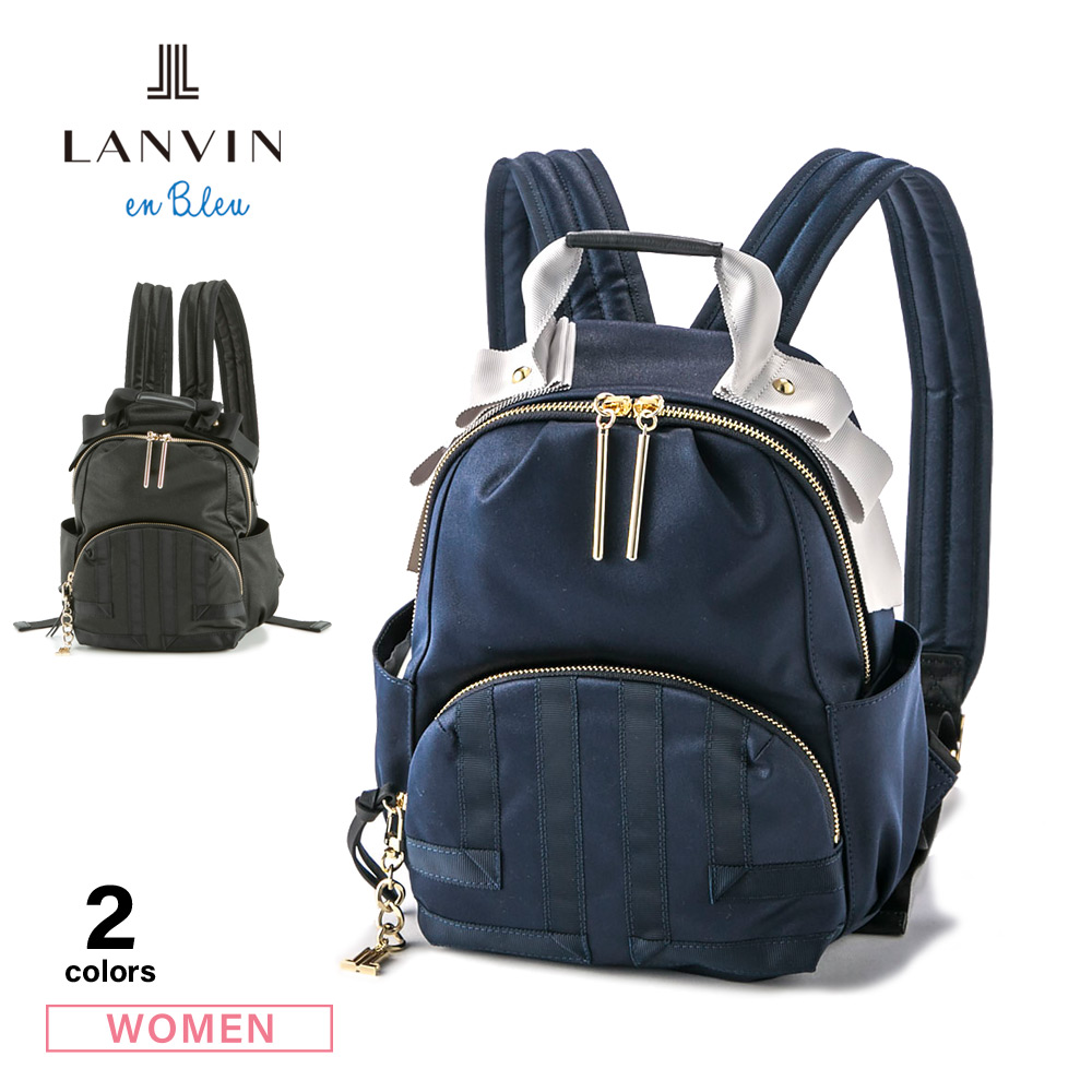 LANVIN en Bleu ランバンオンブルー リュック バックパック 黒 tic