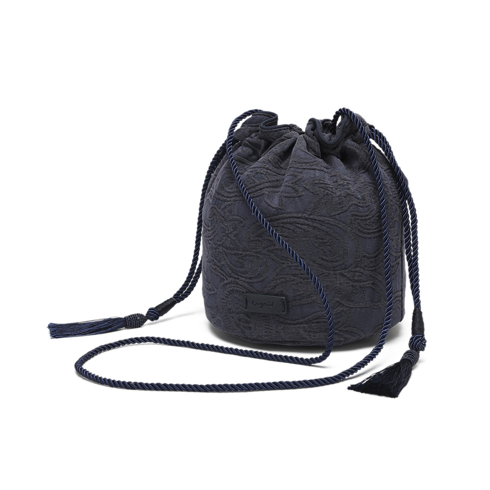 アングリッド Unglid ショルダーバッグ ペイズリー柄 エンボス 巾着バッグ UNG-53350B【FITHOUSE ONLINE SHOP】