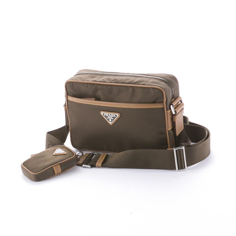 プラダ PRADA ショルダーバッグ TES.SAF前ポケ付ショルダーポーチ付 プラダ PRADA ショルダーバッグ TES.SAF前ポケ付ショルダーポーチ付