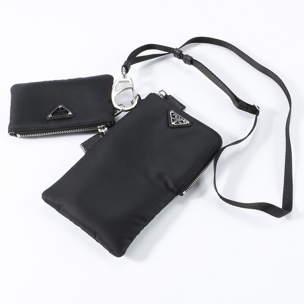 プラダ PRADA ReNylon スマートフォンケース ポーチショルダー/NERO 2TT091-2DMI【FITHOUSE ONLINE