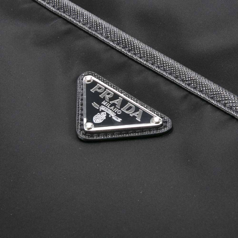 プラダ PRADA ショルダーバッグ ReNylon+SAFFIANO 前ZIP付/NERO 2VH053 