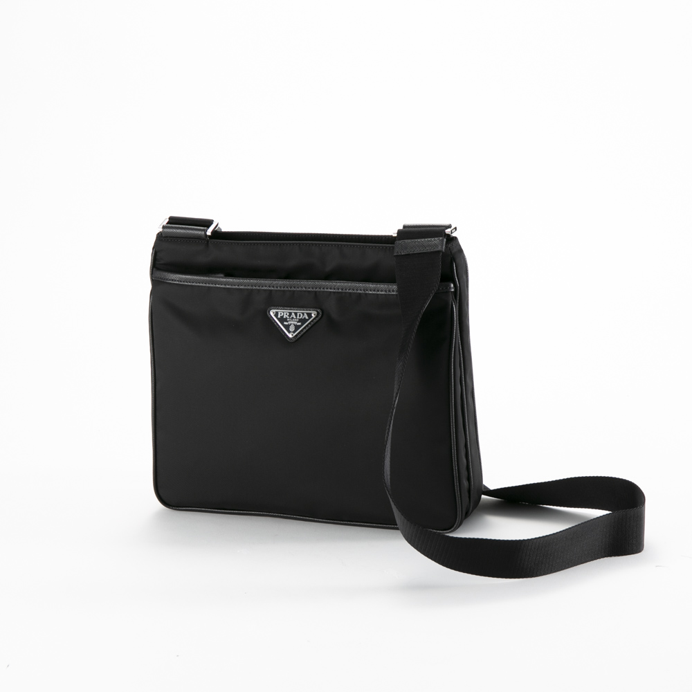 プラダ PRADA ショルダーバッグ ReNylon+SAFFIANO 前ZIP付 ショルダー プラダ PRADA ショルダーバッグ ReNylon+SAFFIANO 前ZIP付 ショルダー