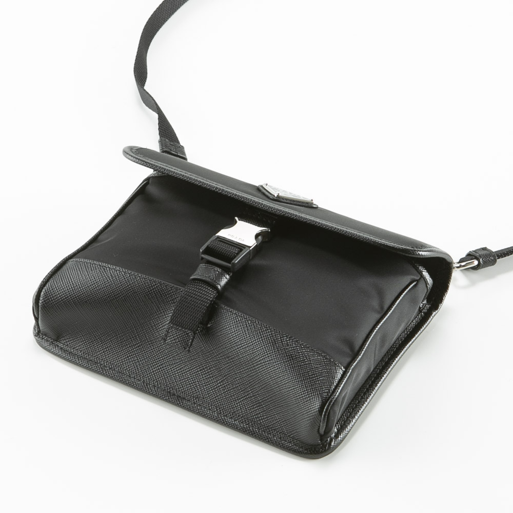 プラダ PRADA ショルダーバッグ ReNylon サフィアーノレザー スマートフォンケース 2ZH108 2DMH【FITHOUSE ONLINE SHOP】