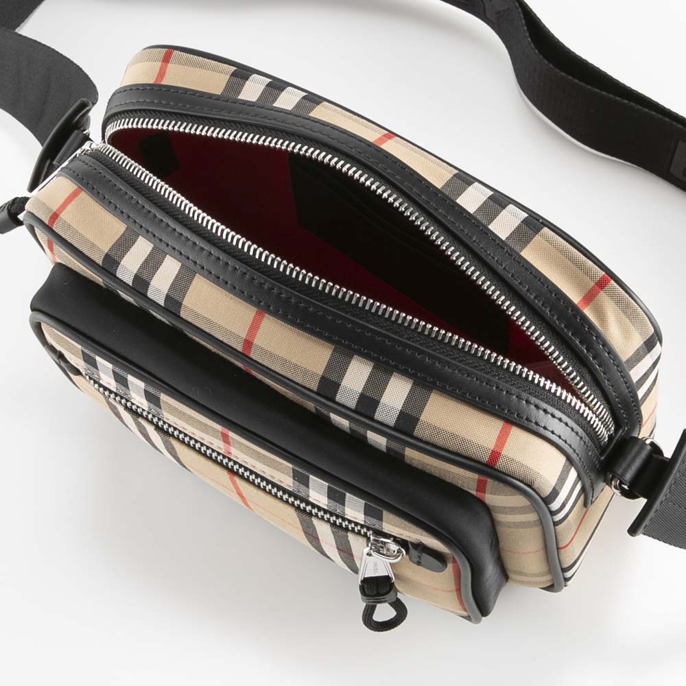 バーバリー BURBERRY ショルダーバッグ ヴィンテージチェック レザー 