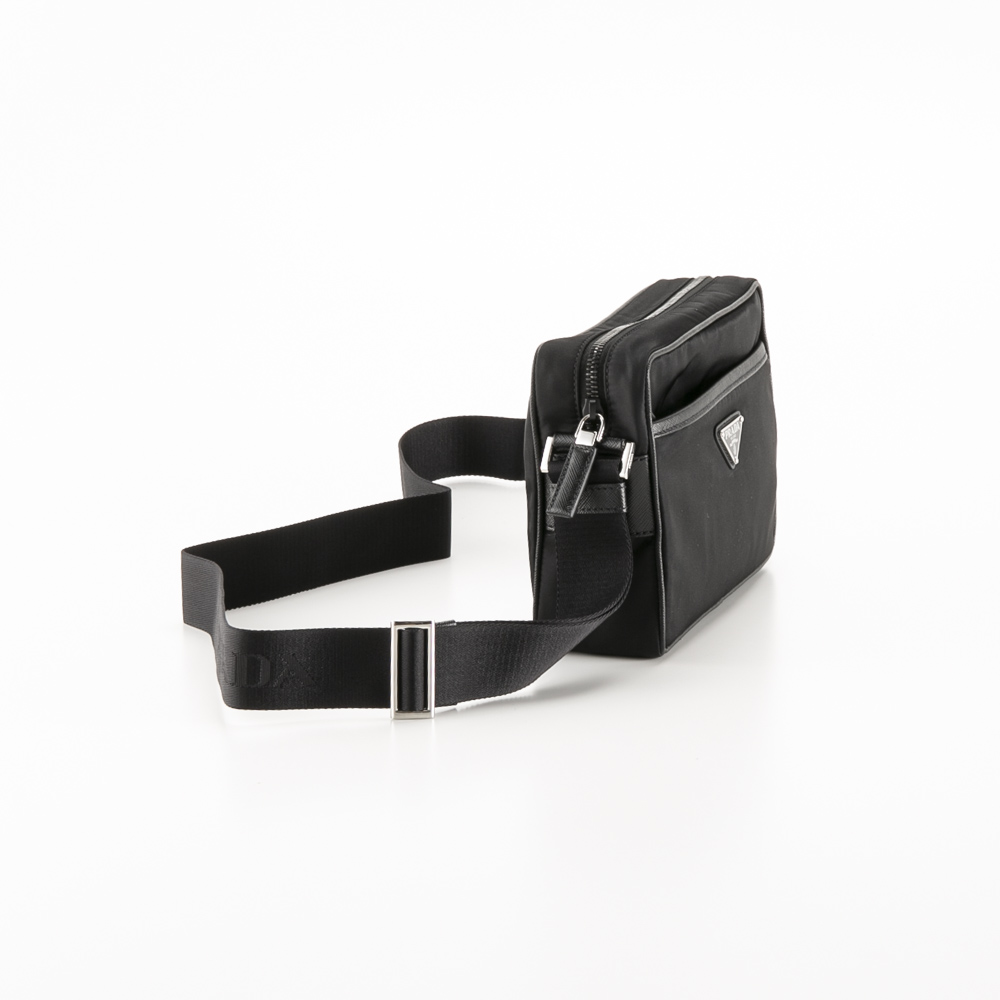 プラダ PRADA ReNylon+SAFFIANO 前ポケット付き ショルダーバッグ 2VH048 2DMH XOO【FITHOUSE ONLINE SHOP】