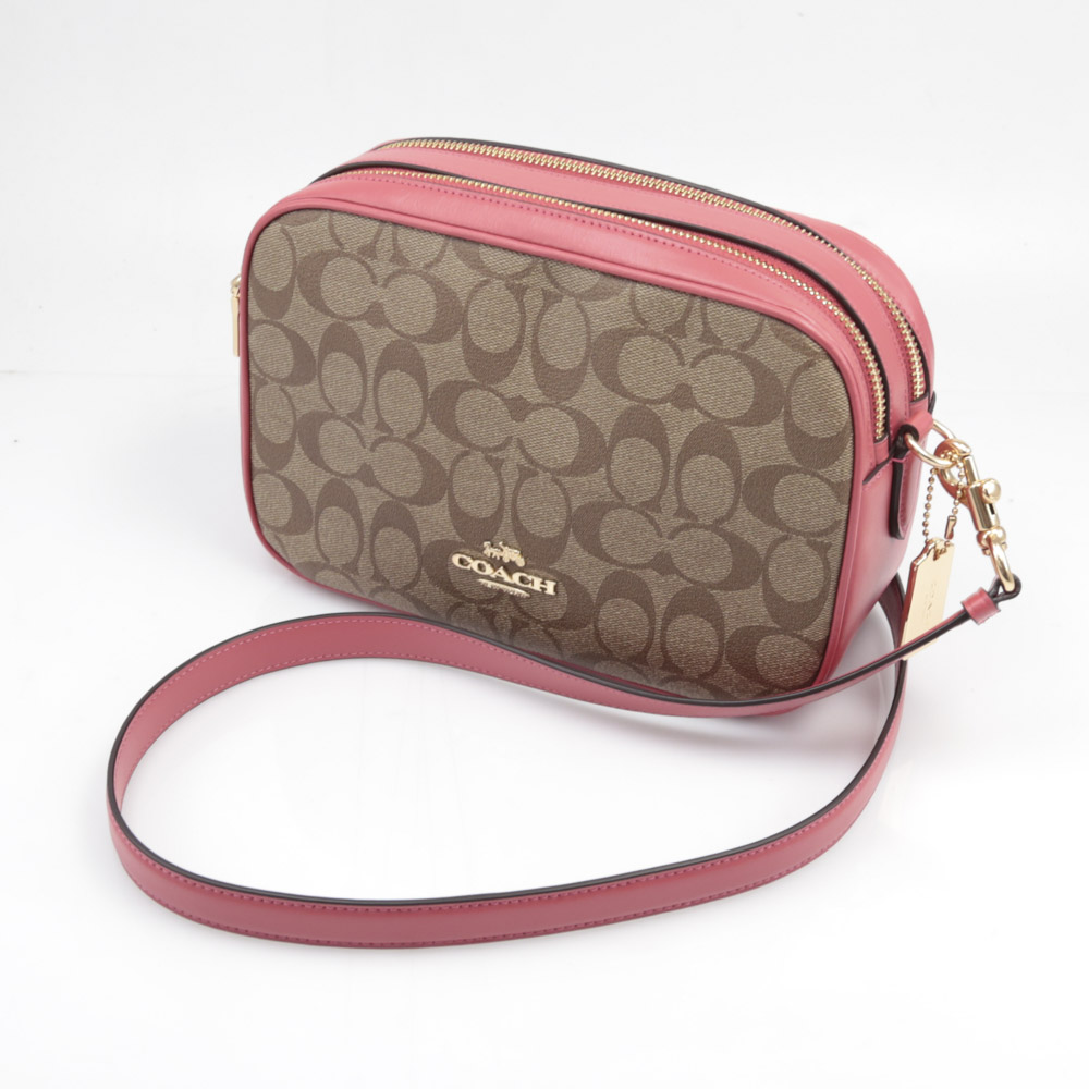 コーチ COACH ショルダーバッグ PVCシグネチャーJESクロスボディW ZIP 