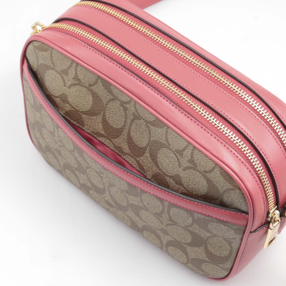 コーチ COACH ショルダーバッグ PVCシグネチャーJESクロスボディW ZIP 