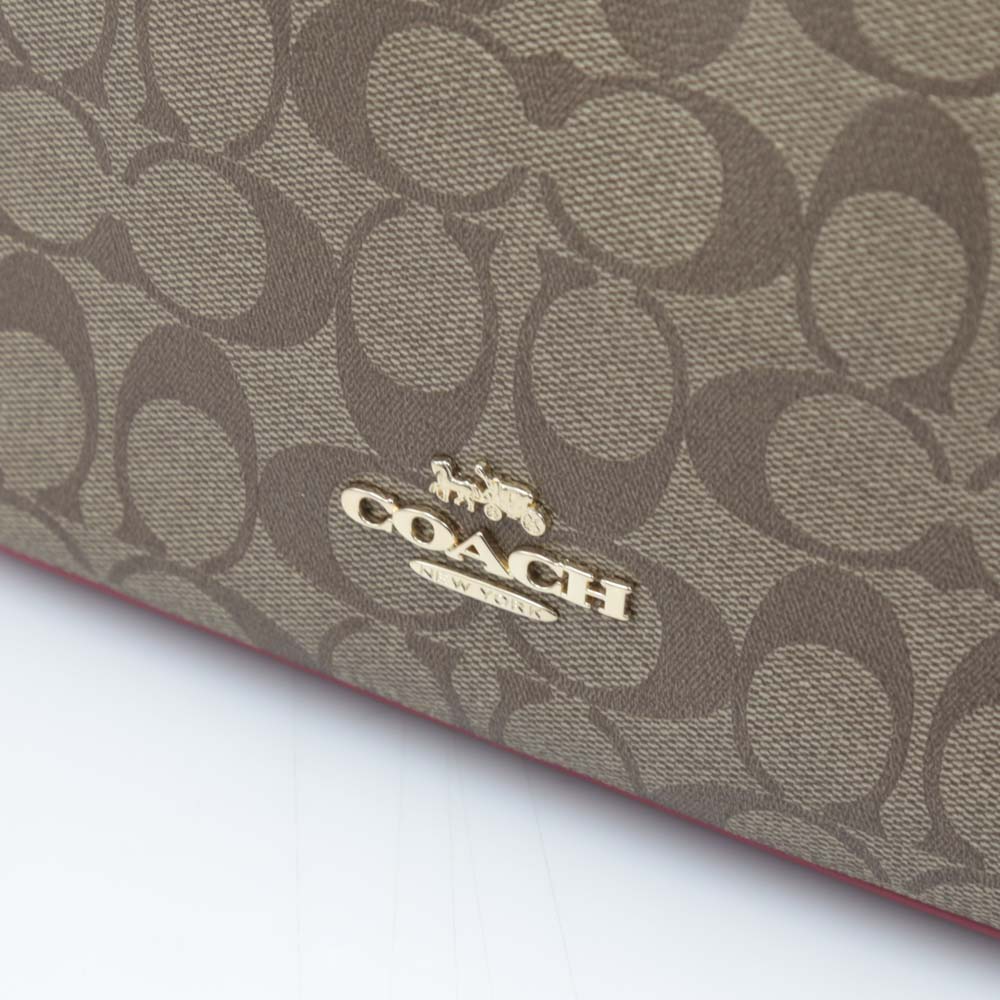 コーチ COACH ショルダーバッグ PVCシグネチャーJESクロスボディW ZIP 