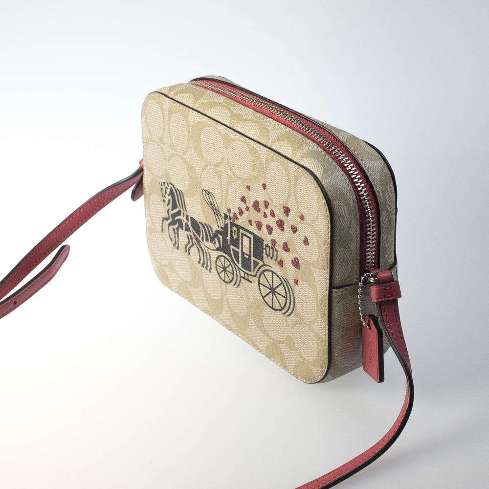 コーチ Coach ショルダーバッグ ミニカメラバッグシグネチャーキャンバスホースキャリッジハートモチーフ F91041 Fithouse Online Shop フィットハウス公式オンラインショップ Fit House Online Shop