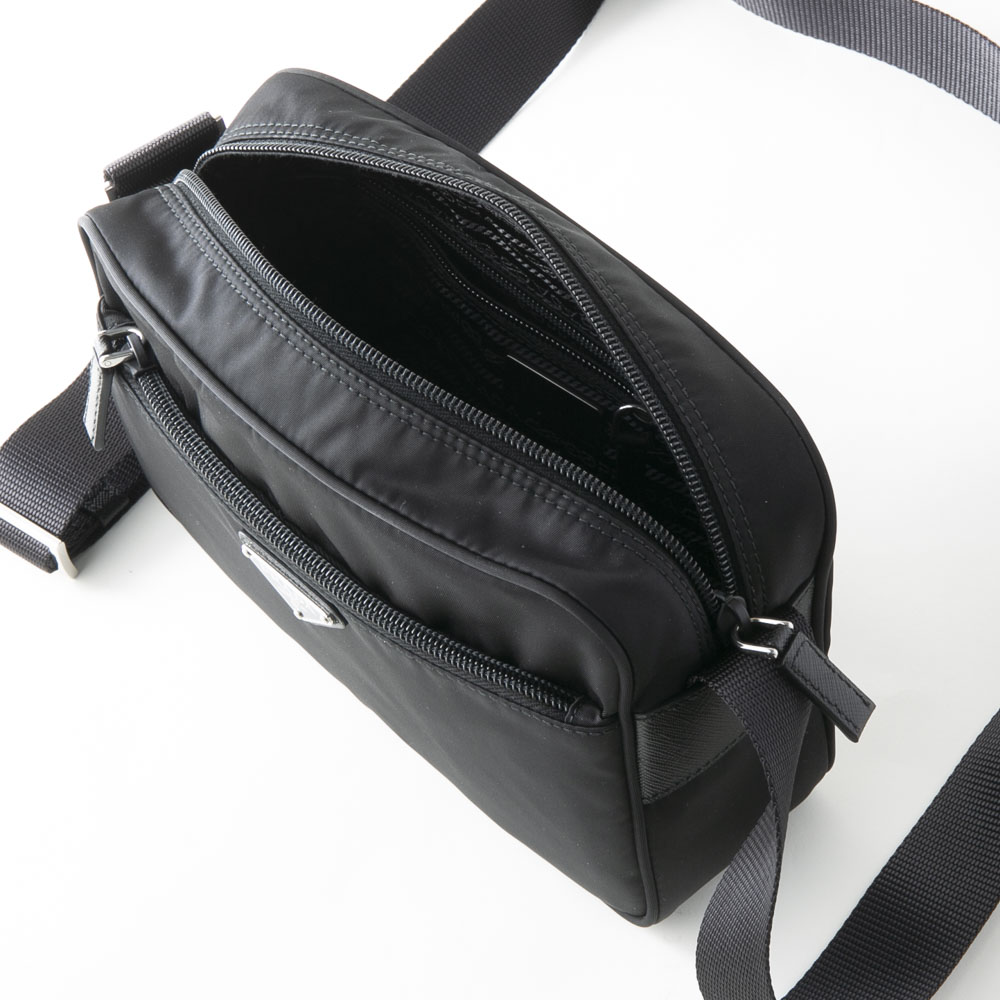 プラダ PRADA ショルダーバッグ VELA前ポケ付SD/NERO 1BC167-V44 