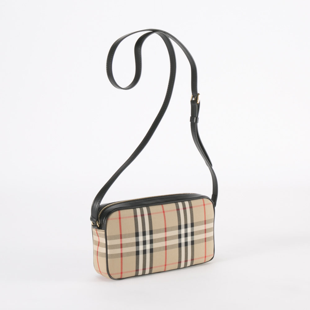 BURBERRY ヴィンテージチェックショルダーカメラバッグ 特価商品