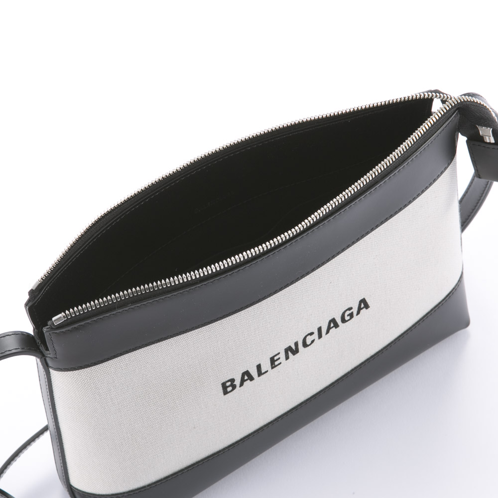 バレンシアガ BALENCIAGA ショルダーバッグ NAVY CABASキャンバス