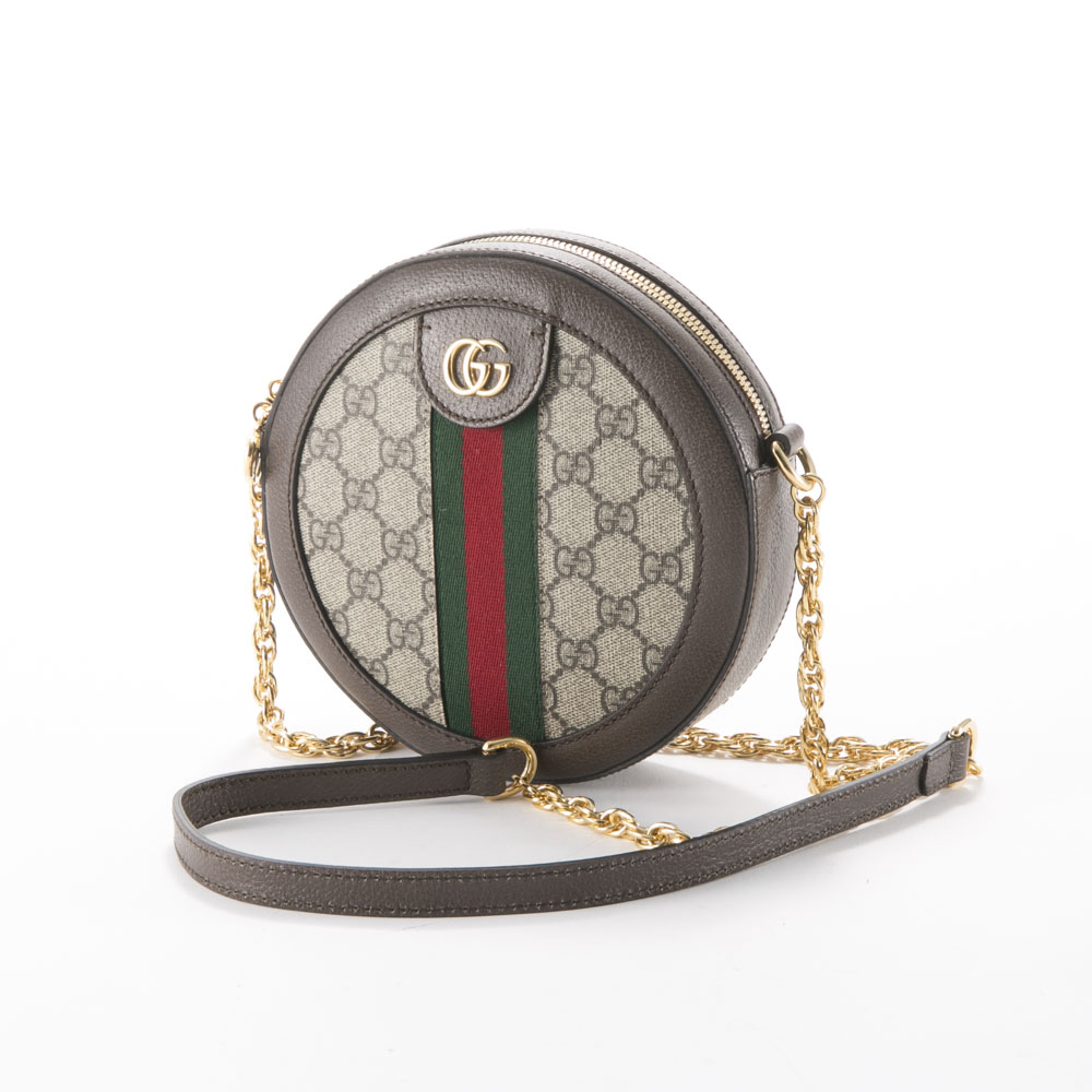 グッチ GUCCI GGスプリームラウンドミニチェーンショルダーバッグ 