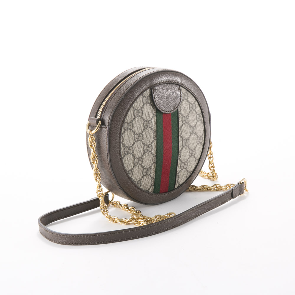 GUCCI グッチ Ophidiaミニラウンドショルダーバッグ (GUCCI