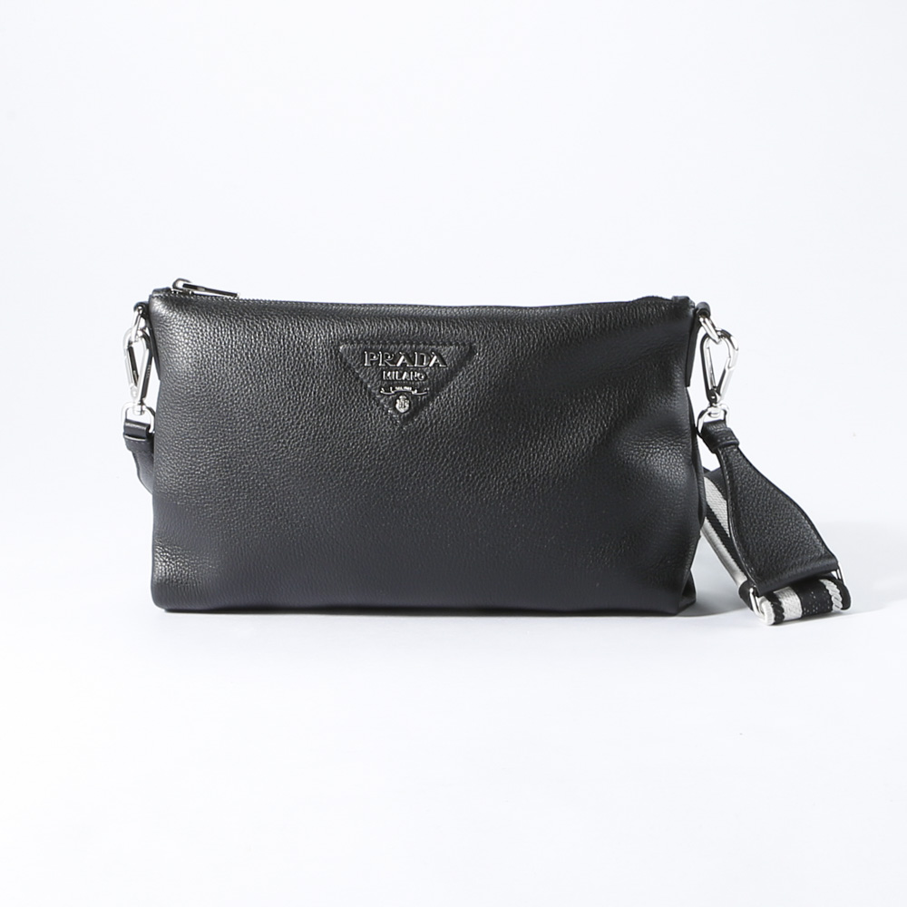 プラダ PRADA ショルダーバッグ VITTELO DAINO SOFT マチ無し横型 