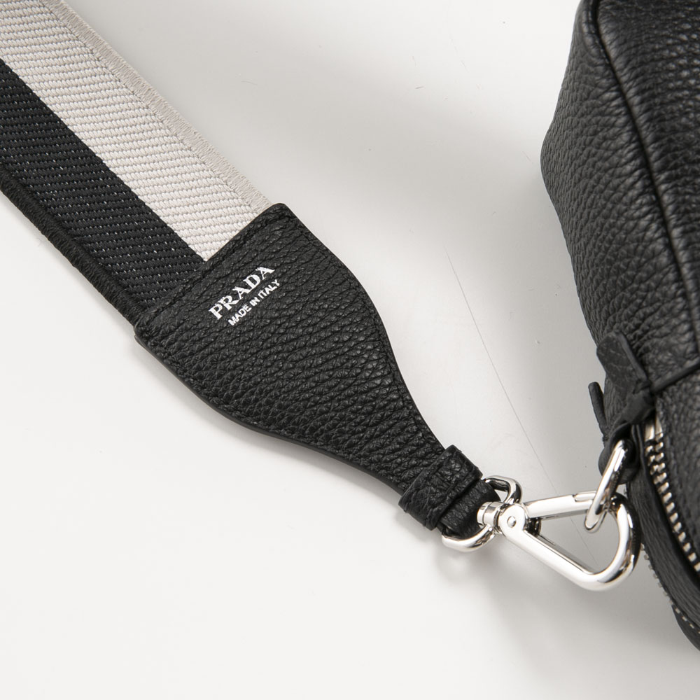 プラダ PRADA VITTELO DAINO SOFT ダブルファスナーショルダーバッグ 1BH082 2DKV 3OM【FITHOUSE ONLINE SHOP】