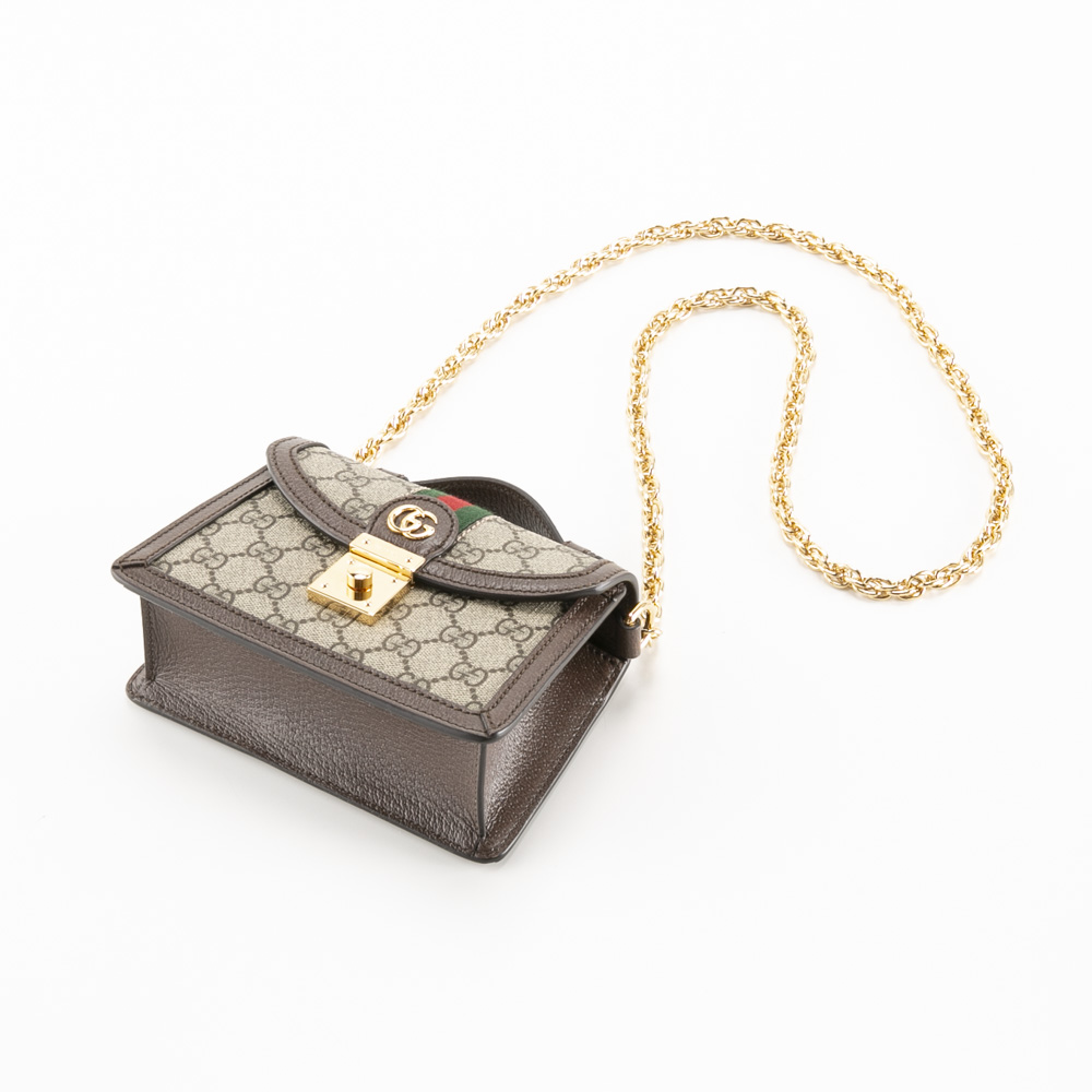 グッチ GUCCI GGスプリーム OPHIDIA ミニチェーンショルダー