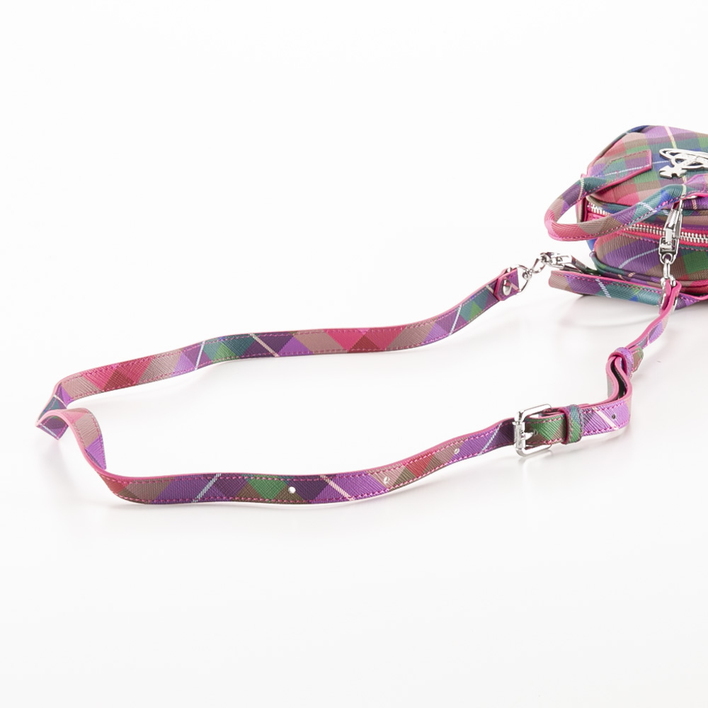ヴィヴィアンウエストウッド Vivienne Westwood YASMINE SAFFIANO PRINTED ショルダーバッグ/CANDY TARTAN 5C010006W-S001O【FITHOUSE ONLINE SHOP】