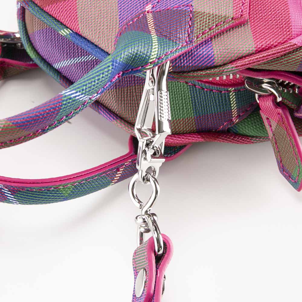 ヴィヴィアンウエストウッド Vivienne Westwood YASMINE SAFFIANO PRINTED ショルダーバッグ/CANDY TARTAN 5C010006W-S001O【FITHOUSE ONLINE SHOP】