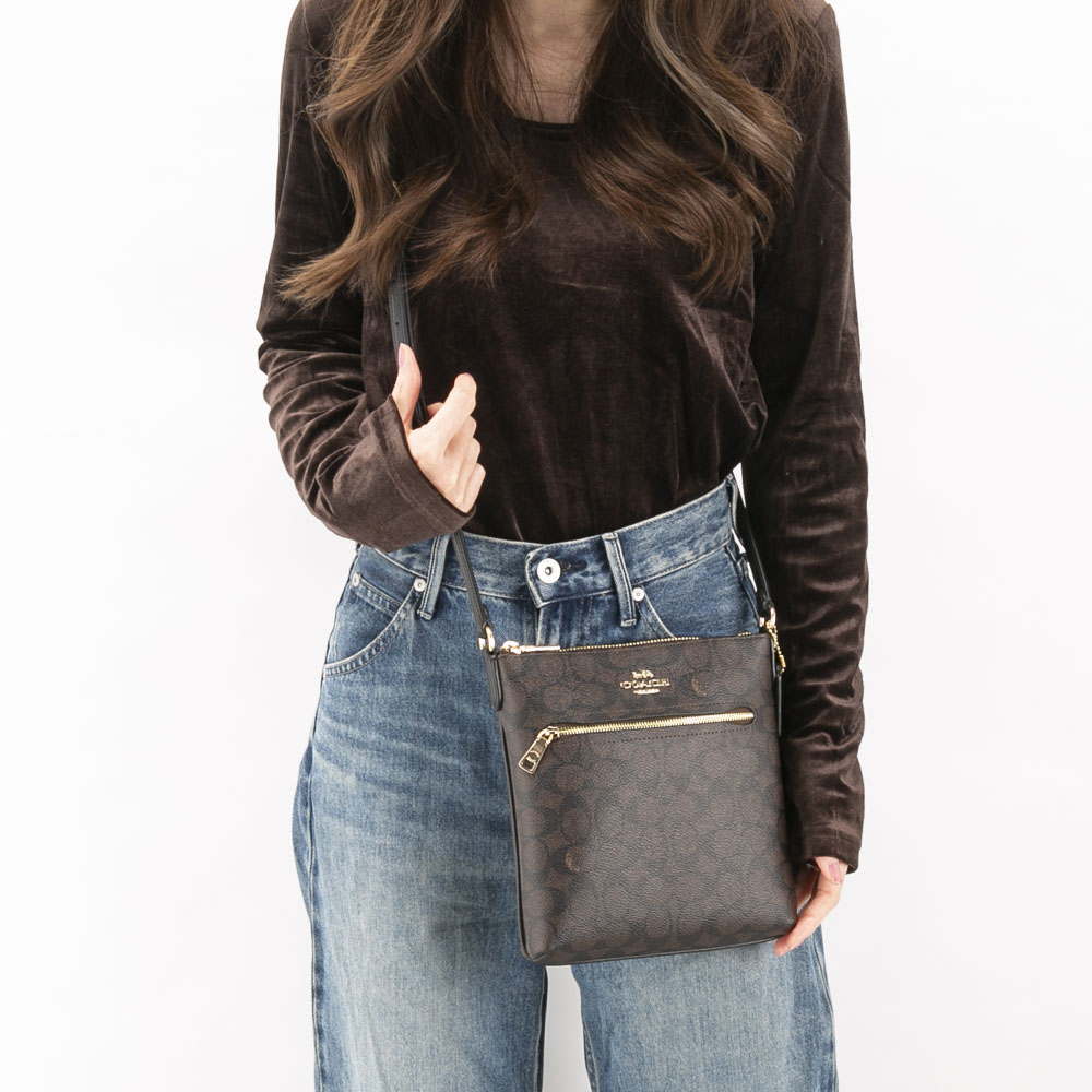 コーチ COACH ショルダーバッグ シグネチャー ミニローワン ファイルバッグ CW325【FITHOUSE ONLINE SHOP】