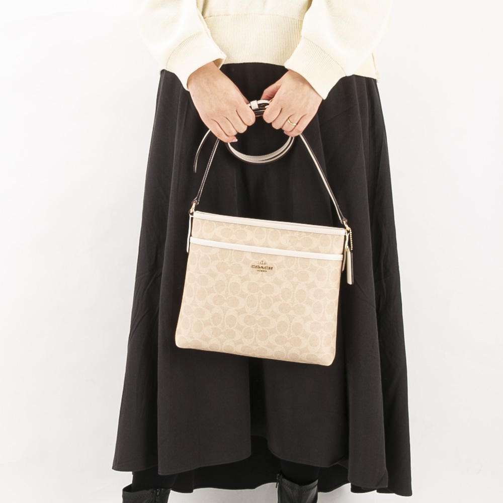 コーチ COACH ショルダーバッグ シグネチャー ファイルバッグ CCQ21【FITHOUSE ONLINE SHOP】
