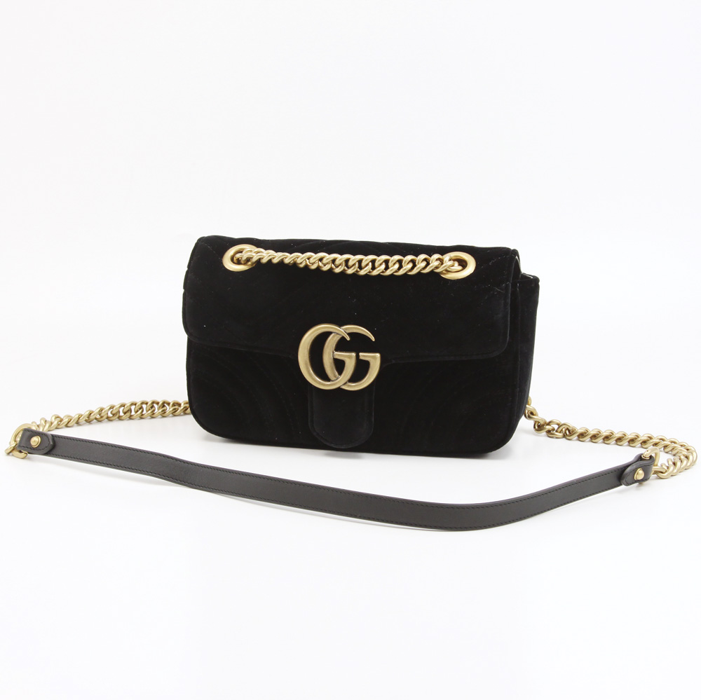 GUCCI グッチ  GG MARMONTベルベットミニSD 446744K4D2T【FITHOUSE ONLINE SHOP】