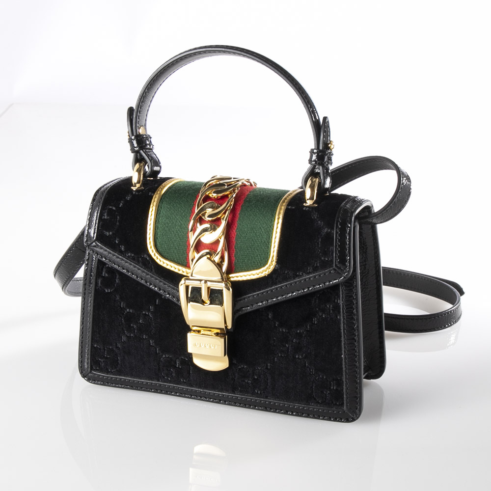 グッチ GUCCI ハンド・トートバッグ SYLVIE GGベルベットミニSD付き 470270 9JTFG【FITHOUSE ONLINE SHOP】