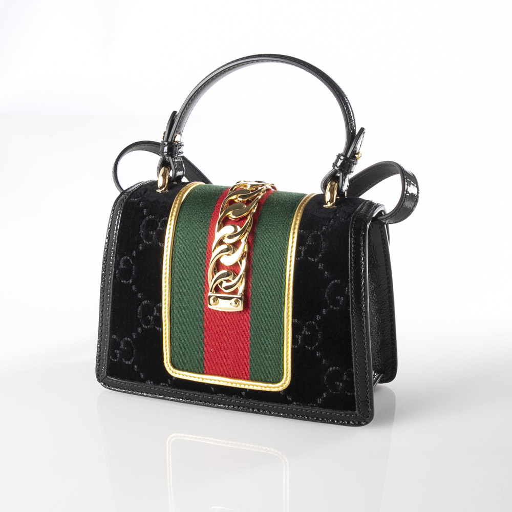 グッチ GUCCI ハンド・トートバッグ SYLVIE GGベルベットミニSD付き 470270 9JTFG【FITHOUSE ONLINE SHOP】