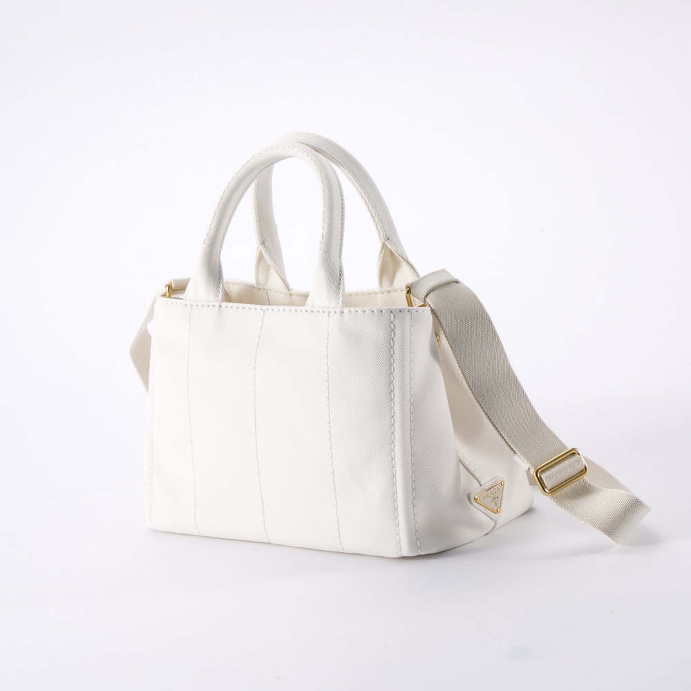 プラダ PRADA トートバッグ レディース CANAPAロゴトートSD付/BIANCO 1BG439-ZKI【FITHOUSE ONLINE SHOP】